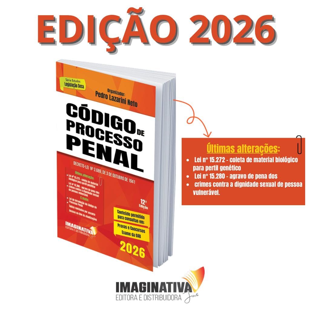 Código de Processo Penal 2026 - 12ª Edição - 9786585271592